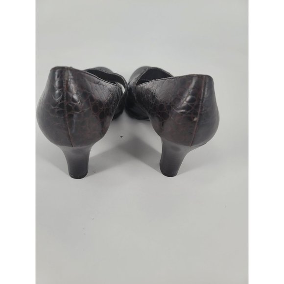 A2 Aerosols Heels Size 7 Beauty Slip  Dark Brown - Picture 2 of 6